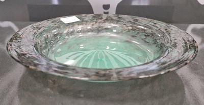Lot 11 - A Monart glass shallow dish, probably shape YE,...