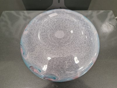 Lot 10 - A Vasart glass dish, probably shape Y, mottled...