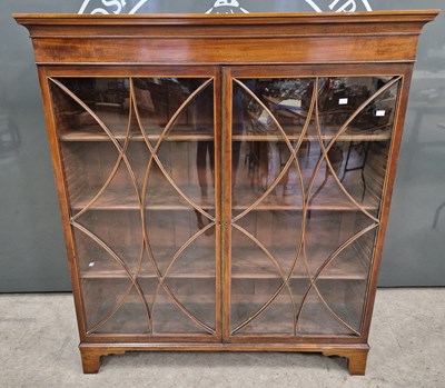 Lot 804 - A late 19th century mahogany astragal glazed...