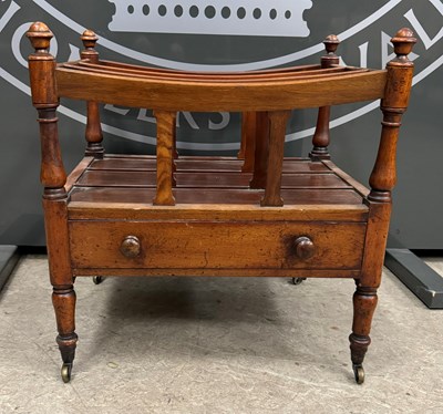 Lot 820 - A 19th century mahogany three division...