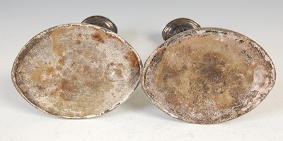 Lot 381 - A pair of early 20th century silver plated...