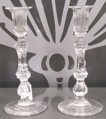 Lot 32 - A pair of early 20th century cut glass...