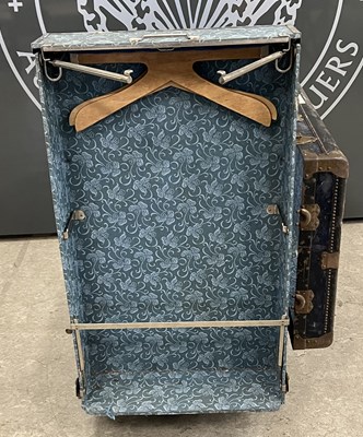 Lot 829 - An antique Hartmann Trunk Company USA metal...