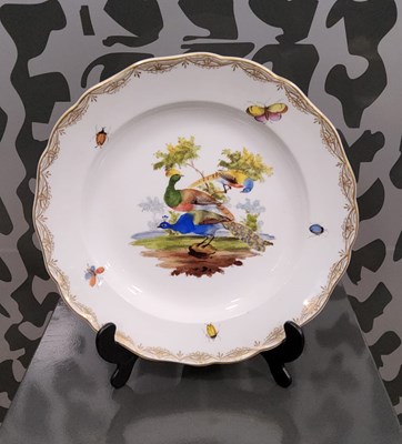 Lot 310 - A late 19th century Meissen hand-painted...