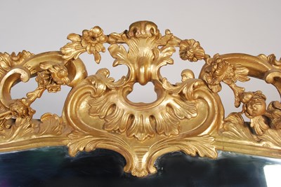 Lot 92 - A 19th century carved giltwood over mantel...