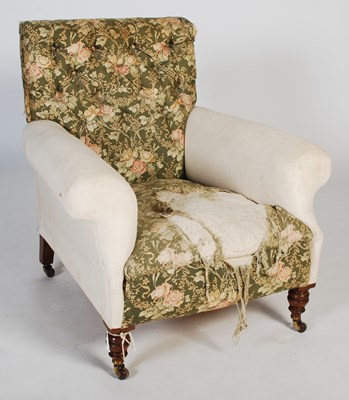Lot 73 - A Victorian walnut armchair in the manner of...