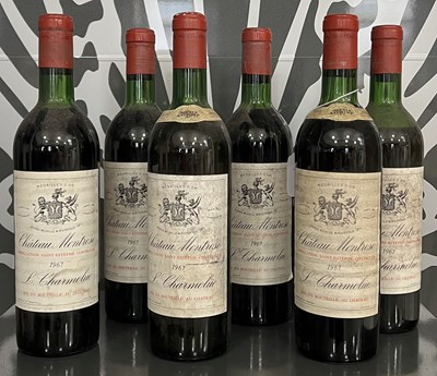 Lot 410 - Six bottles of Château Montrose 1967, L....