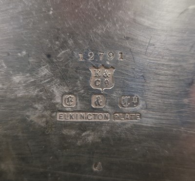 Lot 429 - An antique Elkington & Co. silver-plated...