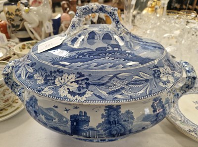 Lot 481 - A late 19th century Spode blue and white...