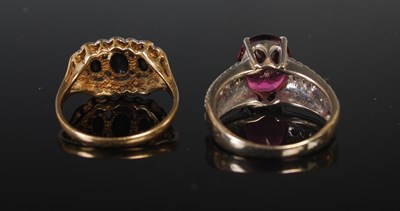 Lot 37 - Two dress rings, to include an 18ct white gold,...
