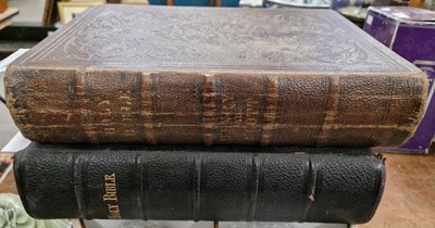 Lot 563 - A late 19th century black leather-bound volume...