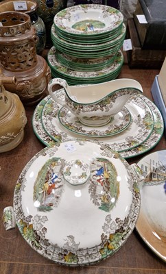 Lot 566 - A Copeland Spode part dinner service in...