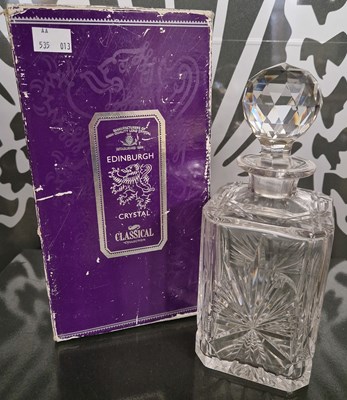 Lot 567 - A boxed Edinburgh Crystal decanter and stopper...