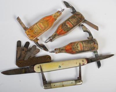 Lot 99 - A collection of six assorted pocketknives to...