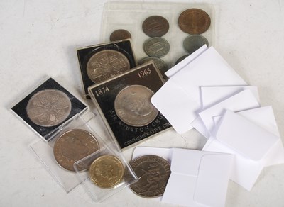 Lot 108 - A collection of assorted vintage coins to...