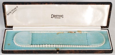 Lot 110 - A box of assorted costume jewellery to include...
