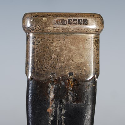 Lot 117 - A silver mounted sgian dubh, Glasgow 1914, the...