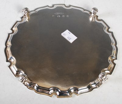 Lot 140 - An early 20th century silver salver, London...