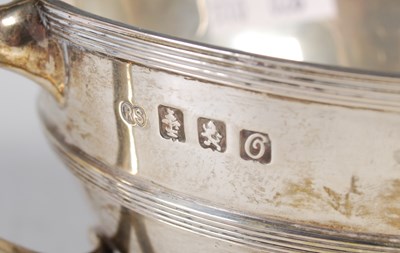 Lot 161 - A Glasgow silver twin-handled sugar bowl with...