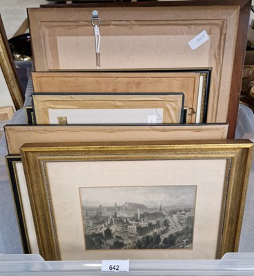 Lot 642 - A collection of ten hand-coloured prints and...