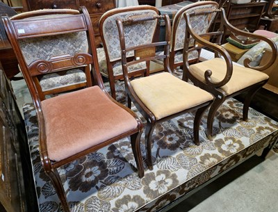 Lot 776 - A reproduction mahogany Regency style open...