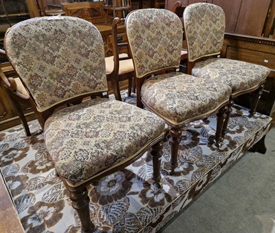 Lot 798 - A matching set of three antique mahogany...