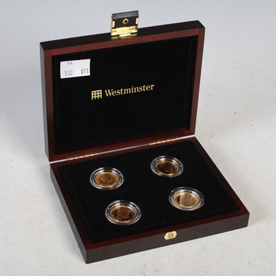 Lot 324 - A Westminster gold four coin sovereign set...