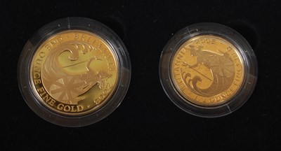 Lot 325 - A Royal Mint 2008 UK Britannia four coin gold...