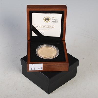 Lot 326 - A Royal Mint 2008 UK Queen Elizabeth I £5 gold...