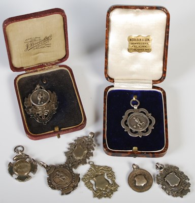 Lot 358 - A collection of seven assorted silver sporting...