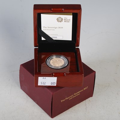 Lot 342 - The Royal Mint, the sovereign 2019 gold proof...