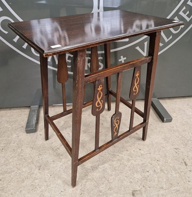 Lot 832 - An Art Nouveau mahogany side table, the...