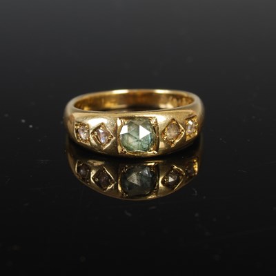 Lot 287H - A late 19th / early 20th century 18ct gold and...