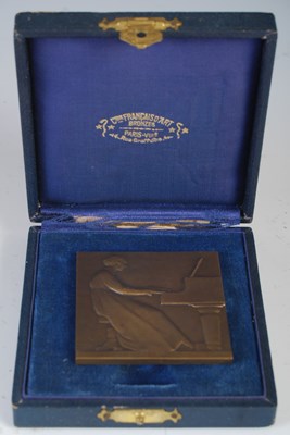 Lot 363 - An early 20th century bronze rectangular...