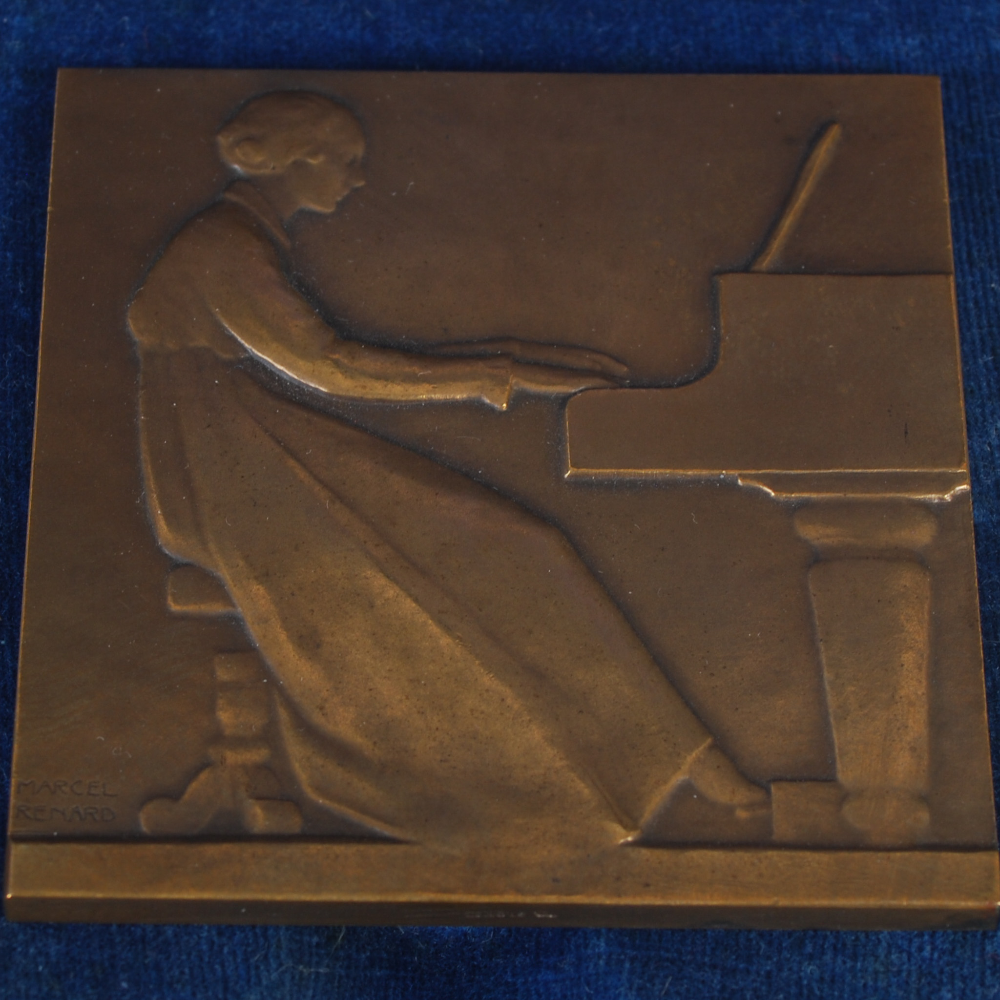 Lot 363 - An early 20th century bronze rectangular