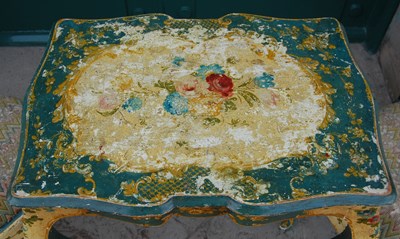 Lot 89 - A pair of painted Queen Anne style side chairs,...