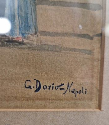 Lot 702 - G. Dorio (Italian) Street Scene with Figures...