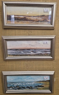 Lot 705 - Alison H. Stewart  
Three Coastal Landscapes...