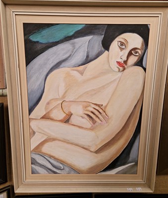 Lot 739 - After Tamara De Lempica The Dream oil on board...