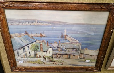 Lot 741 - 20th century School Boston Harbour oil,...