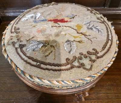 Lot 881 - A late 19th century needlework upholstered...