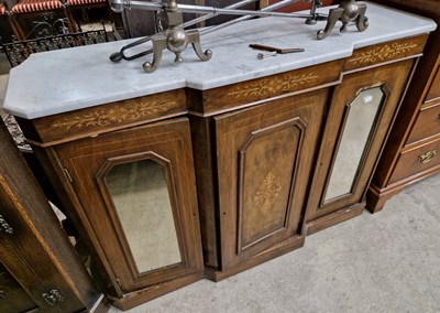 Lot 887A - A late 19th century mahogany and inlaid...