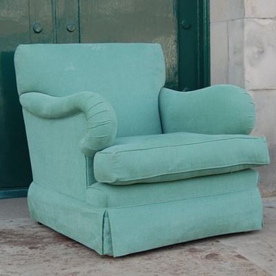 Lot 89N - A contemporary green upholstered country house...