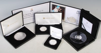 Lot 348 - Jubilee Mint five silver proof coins to...