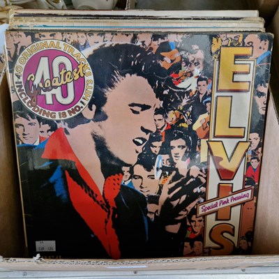 Lot 660 - A collection of eleven period Elvis Presley LP...