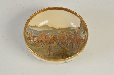 Lot 60 - A Japanese satsuma pottery bowl, Meiji Period,...