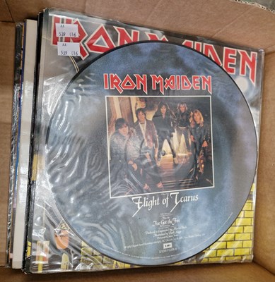 Lot 650 - A group of sixteen period heavy metal LP's...