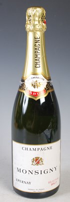 Lot 414A - A vintage bottle of Monsigny Champagne, Brut.