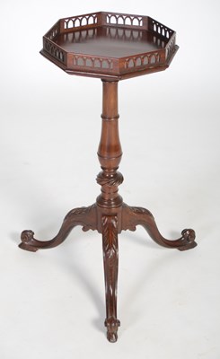 Lot 87 - A George III mahogany kettle stand, the...