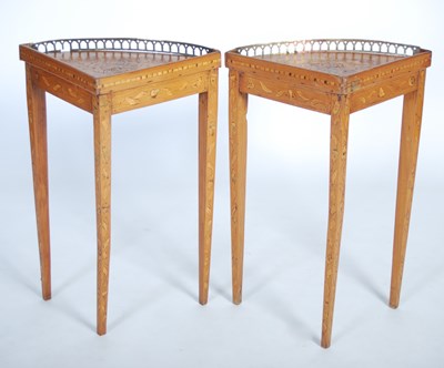 Lot 58 - A pair of 18th century Dutch mahogany and...